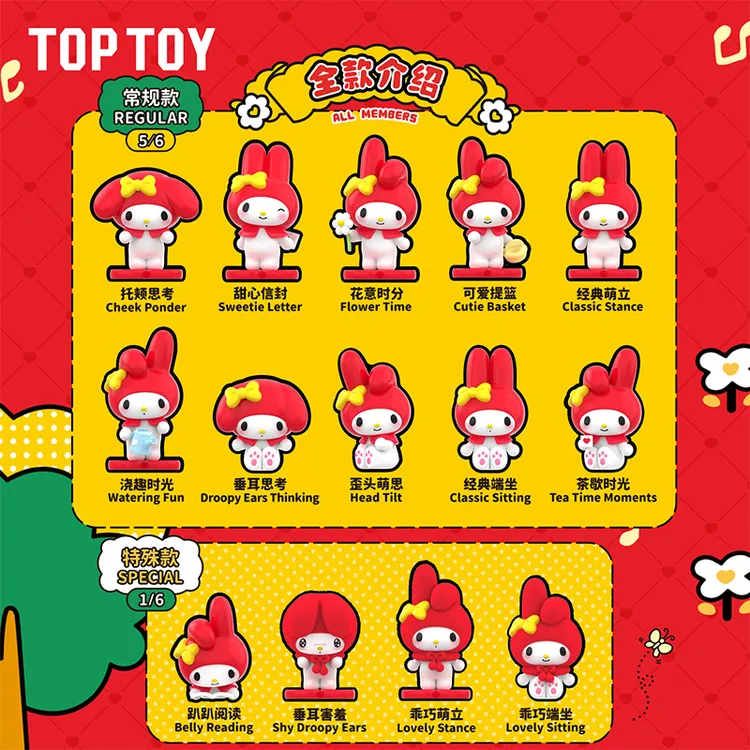 【明星同款】TOPTOY三丽鸥家族美乐蒂经典系列mini盲盒公仔摆件礼物商品图
