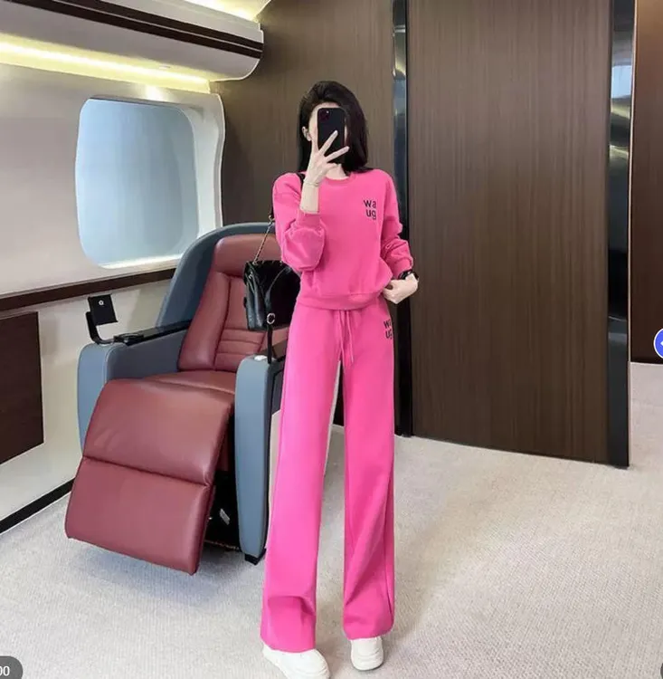 YZ112025秋冬小个子休闲运动套装女网红减龄女卫衣套装显瘦洋气