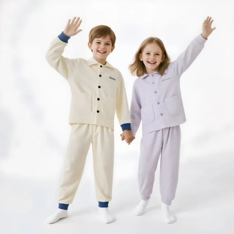 [云暖绒]280克秋冬儿童家居男童女童睡衣600198-S