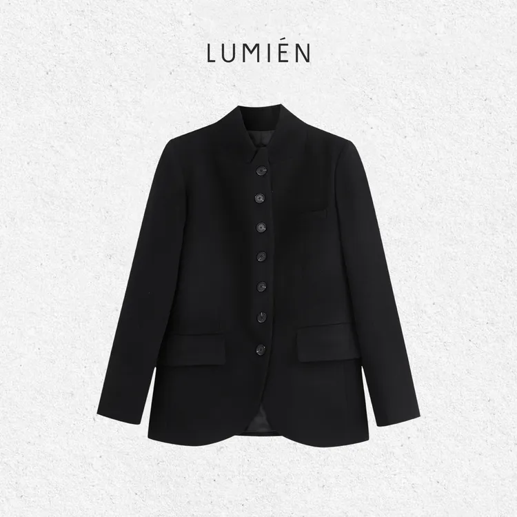 【LUMIEN 新品】单排扣羊绒羊毛保暖西装外套LX5IEE179