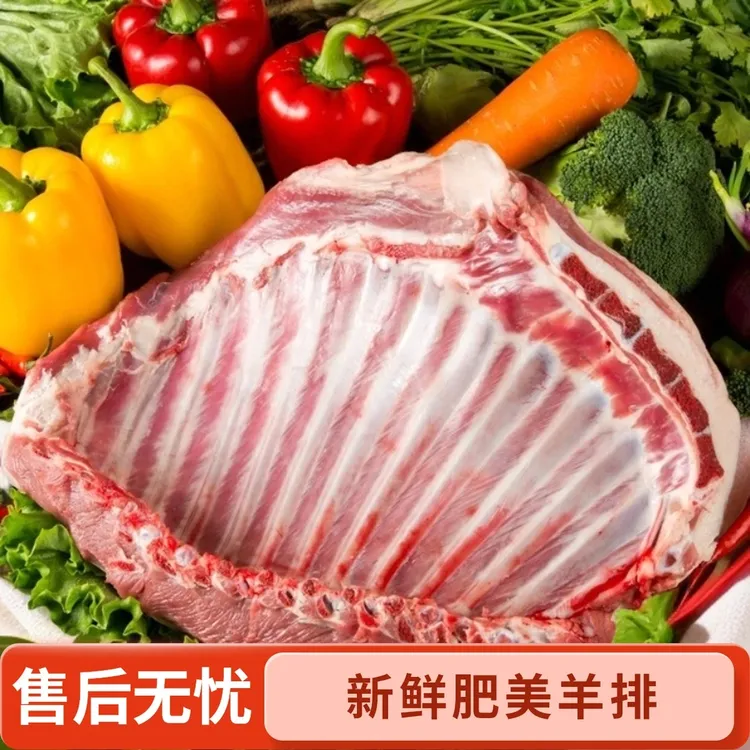 内蒙古散养草原羔羊排肉质鲜嫩适合红烧清炖烧烤