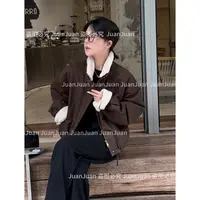 【小暖炉】JUANJUAN新款领子可拆卸短款休闲外套