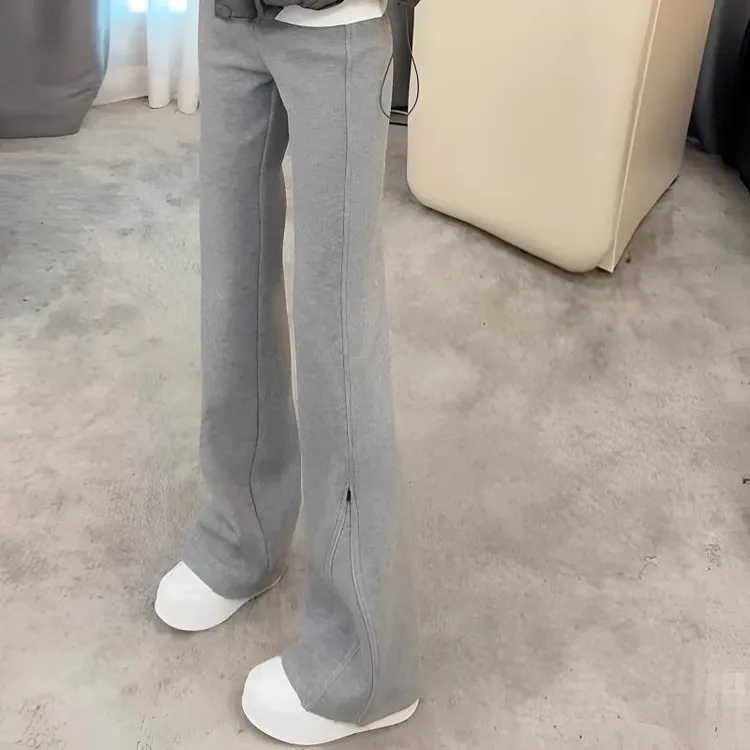女童春秋微喇裤2025新款中大童休闲百搭卫裤秋装青少年直筒运动裤