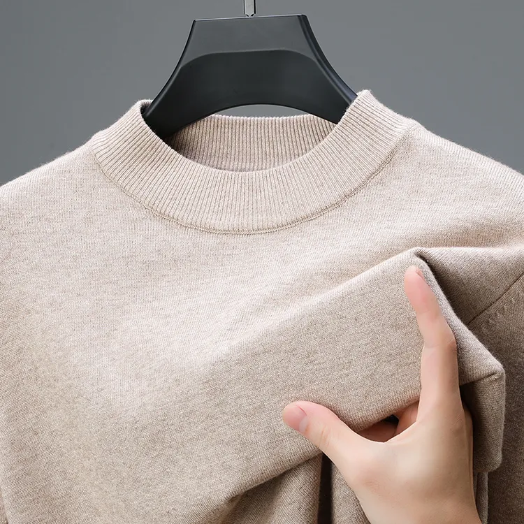 打底衫衫特厚款常规款针织半高领上衣冬季套头款