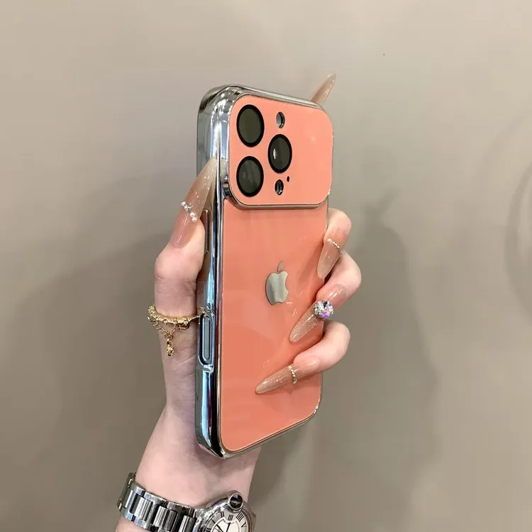 香奈粉秒变17大视窗适用iPhone17promax手机壳16pro电镀15/14个性