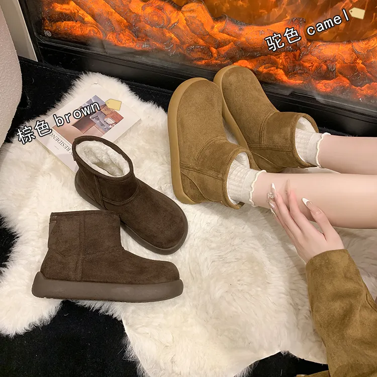 【雪辰专属】雪地靴新款2025大土豆系类冬季保暖加绒大头棉鞋
