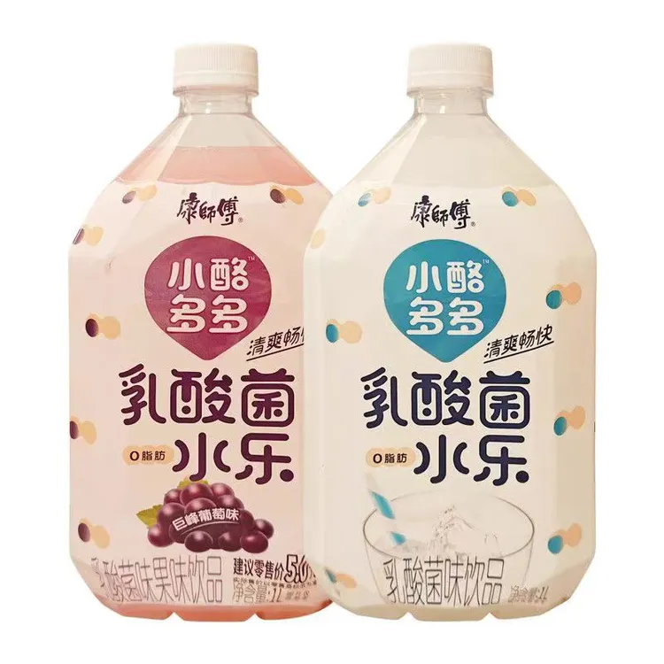 【2大瓶】康师傅小酪多多原味乳酸菌水乐巨峰葡萄味1升装乳酸菌饮品