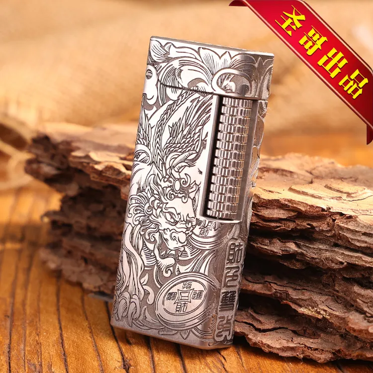 圣哥原创火灵珠-财色双收手工打火机钛合金不锈钢黄铜航空铝