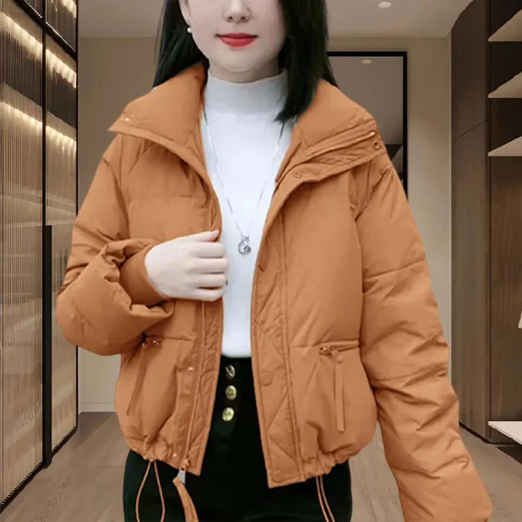 今年流行短款时尚小棉袄女冬季2025新款棉服立领宽松保暖网红棉衣