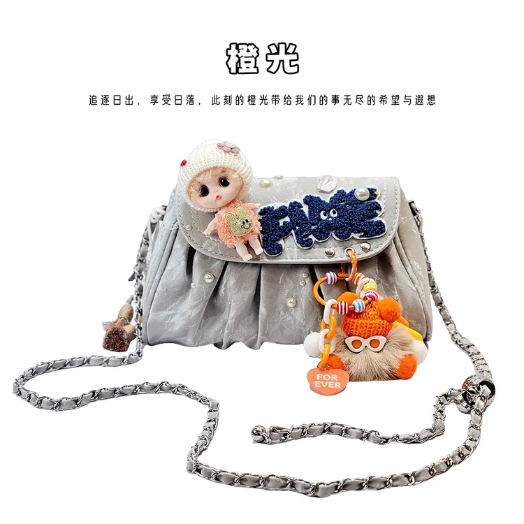 橙光  日系小众精致时尚简约风洋气个性链条斜挎包日常女士小包