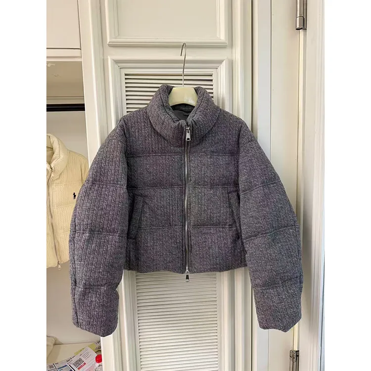 韩国立领高级设计感短款棉服女2025冬季保暖加厚面包服时尚外套