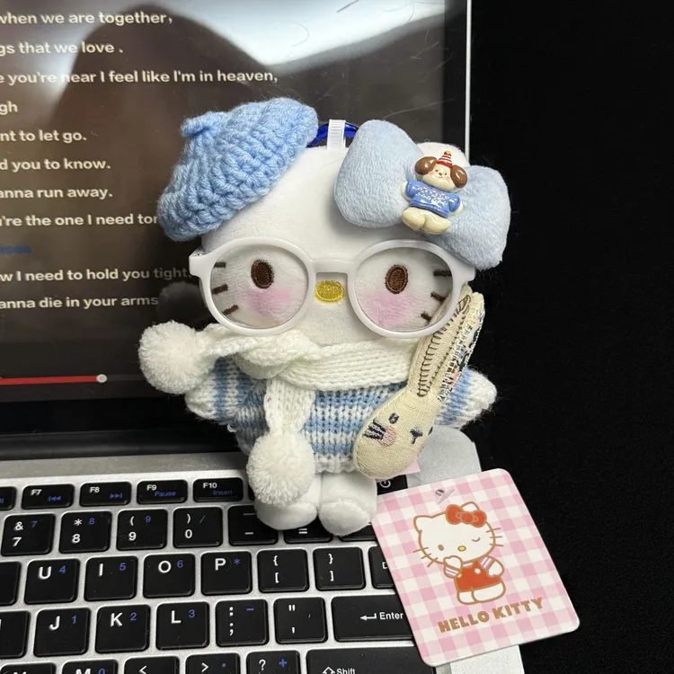 【送礼品袋】正版hellokitty蓝芙芙kt三丽鸥包挂摆件玩偶生日礼物