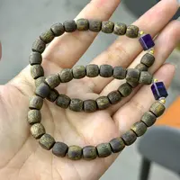 沉香【小张严选】YX2159 沉水紫奇鼓珠DIY舒俱来手串 7mm多样发其一