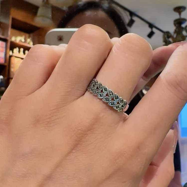 925银戒指 新款 S 925 纯银 碎 冰冰 戒指