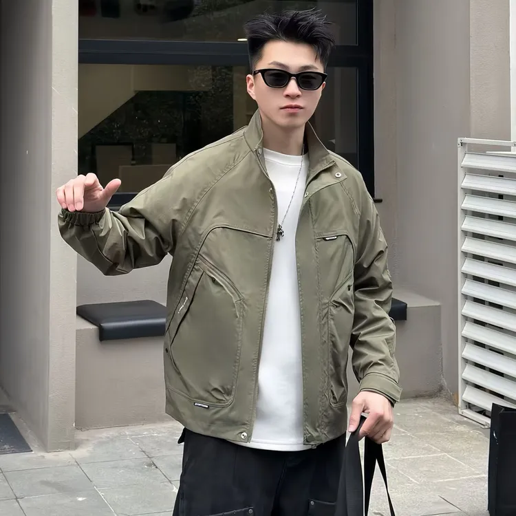 【立领秋款夹克】2503潮流城市机能风百搭帅气休闲男士韩版外套上衣