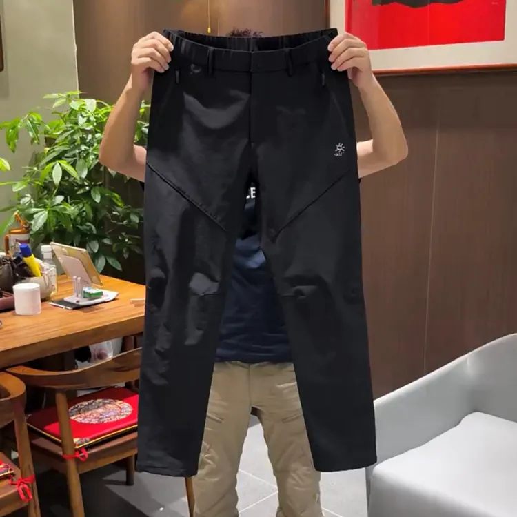 31户外男士软壳冲锋裤防风百搭修身直筒运动休闲长裤