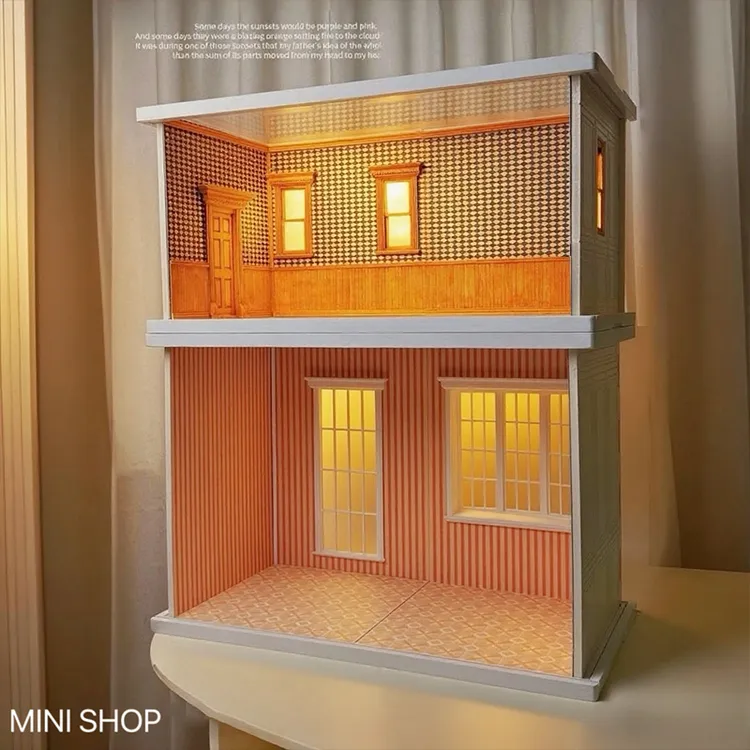 12分8分娃屋材料包ob11手工diy场景收纳背景板盲盒迷你房间可拆