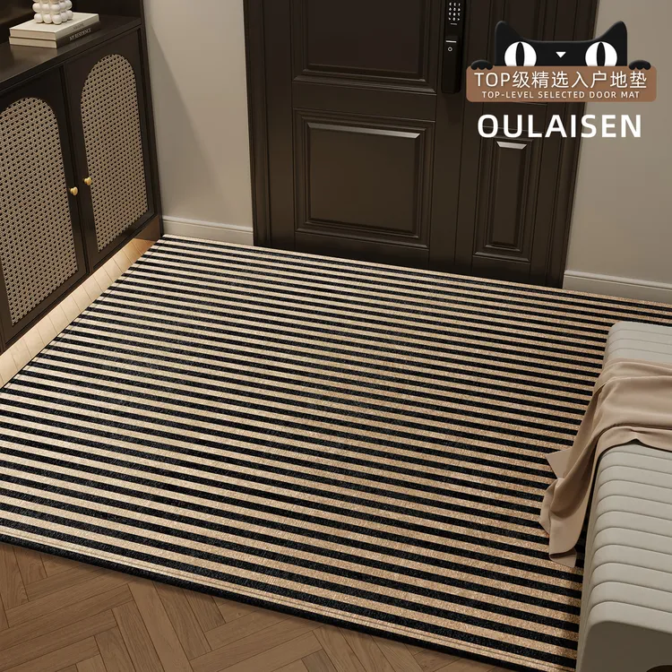 中古风地垫入户门垫家用脚垫高级感进门玄关地毯门口垫子可裁剪
