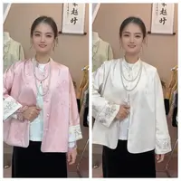 【缘起】新中式国风秋季新款双面穿轻奢高级感复古时尚刺绣外套上衣