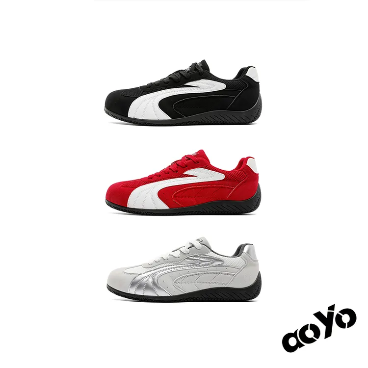 aoyo 25ss/赛车鞋男夏季新款德训鞋平底休闲板鞋复古百搭潮鞋子