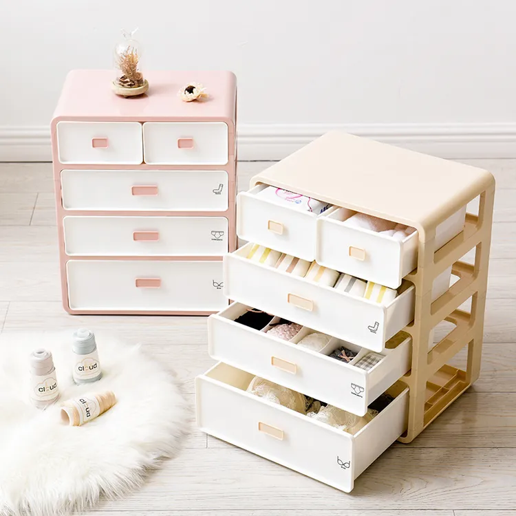 抽屉内衣收纳柜加厚塑料收纳箱大号储物箱衣物杂物整理盒厂家直销