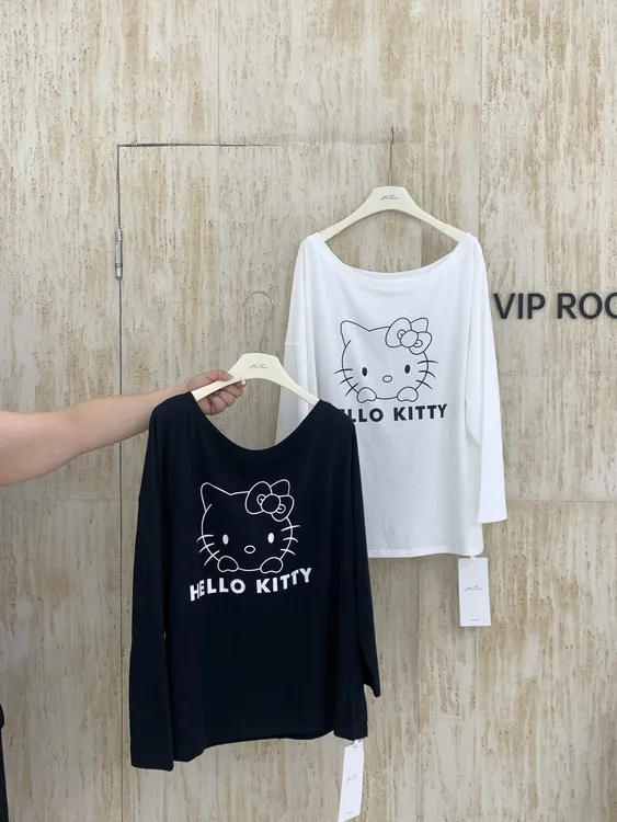 慧芝huizhi 21332KT防晒斜肩T 不起球不掉毛纯色微胖大码长袖T恤