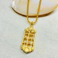 项链  K经典黄色算盘菜花项链多样性发货49375