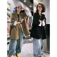 高级感休闲宽松西装外套女春秋2025年新款流行气质女神职业小西服