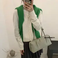 C/A8169 (30浣熊+15羊毛)韩系慵懒随性纯色针织开衫(衣长50左右)