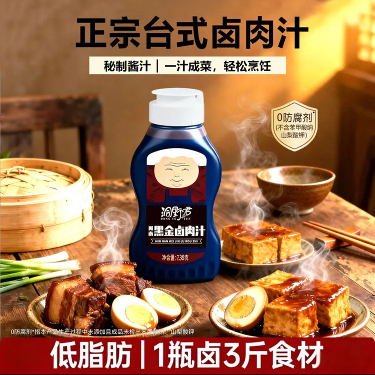 洞野君洞野君闽南正宗卤肉味道鲜美台式风味一酱成菜懒人家常卤菜