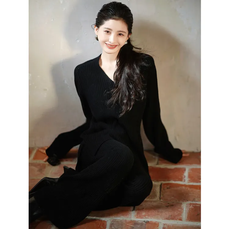 【赵大喜】 现货！瘦飞了!毛衣套装 | 谁穿都很瘦100·%羊毛/纸片人