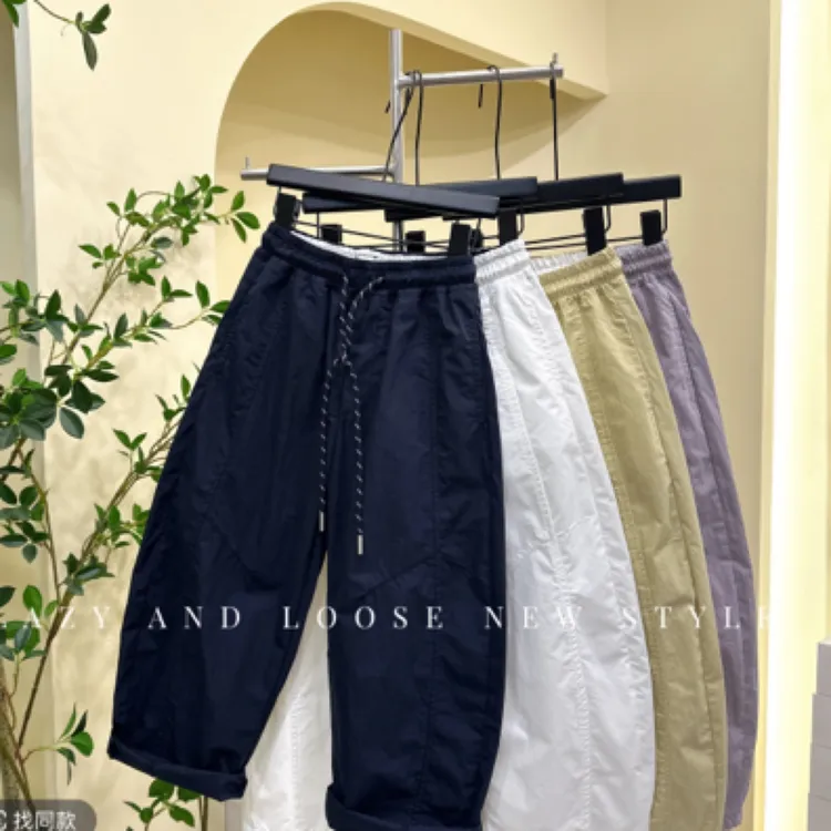 【纯棉透气】儿童裤子夏季薄款2025新款洋气儿童休闲中大童长裤潮