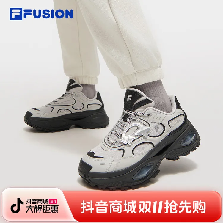 硬糖3丨FILA斐乐官方正品厚底老爹鞋女鞋硬糖款运动鞋银色休闲鞋