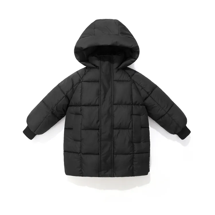 2025冬季儿童中小童男女童中长款加厚棉服保暖洋气百搭