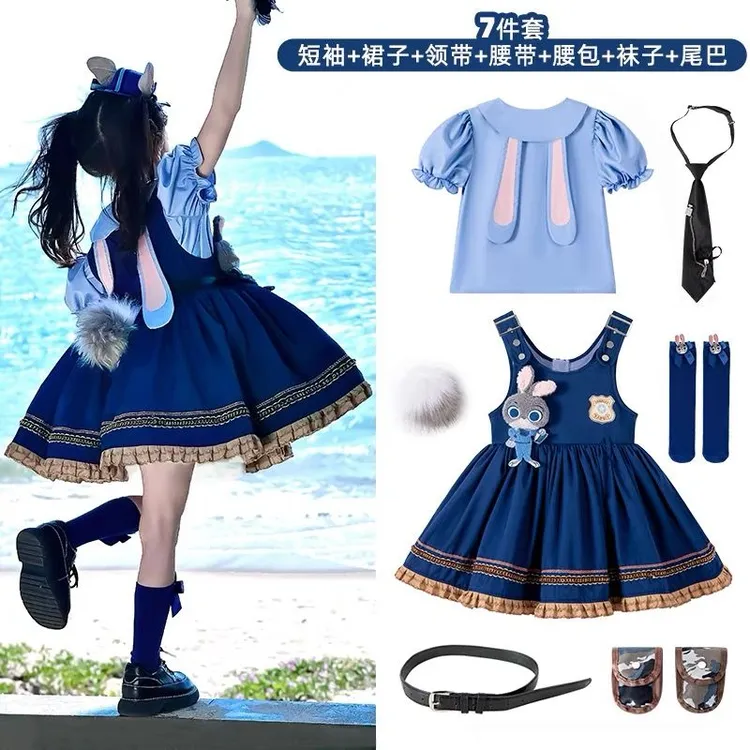 洛丽塔女童公主裙儿童夏装裙子2025新款洋气小女孩夏季朱迪连衣裙