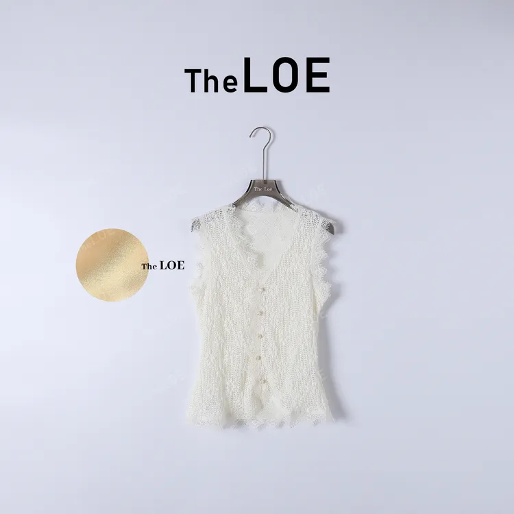 TheLOE/白色恋人 气质优雅重工蕾丝背心#02.24MJ-G3880