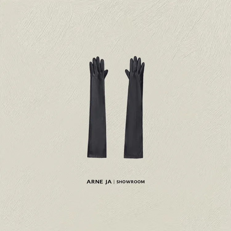 ARNE JA｜“时髦必备”无涂层小羊皮长筒分指手套AS071