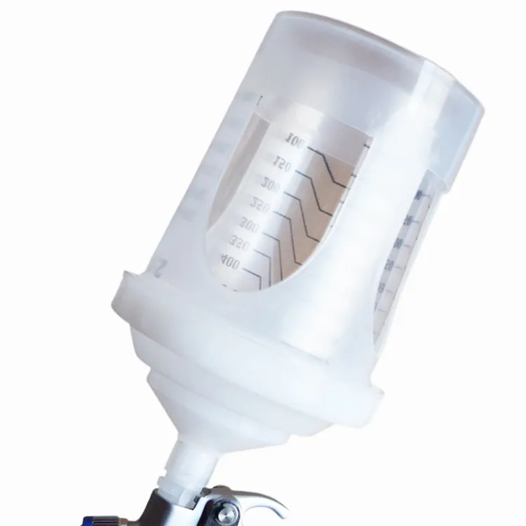 一次性免洗枪壶套装多用途油漆塑料罐透明调漆杯水性漆免洗枪壶