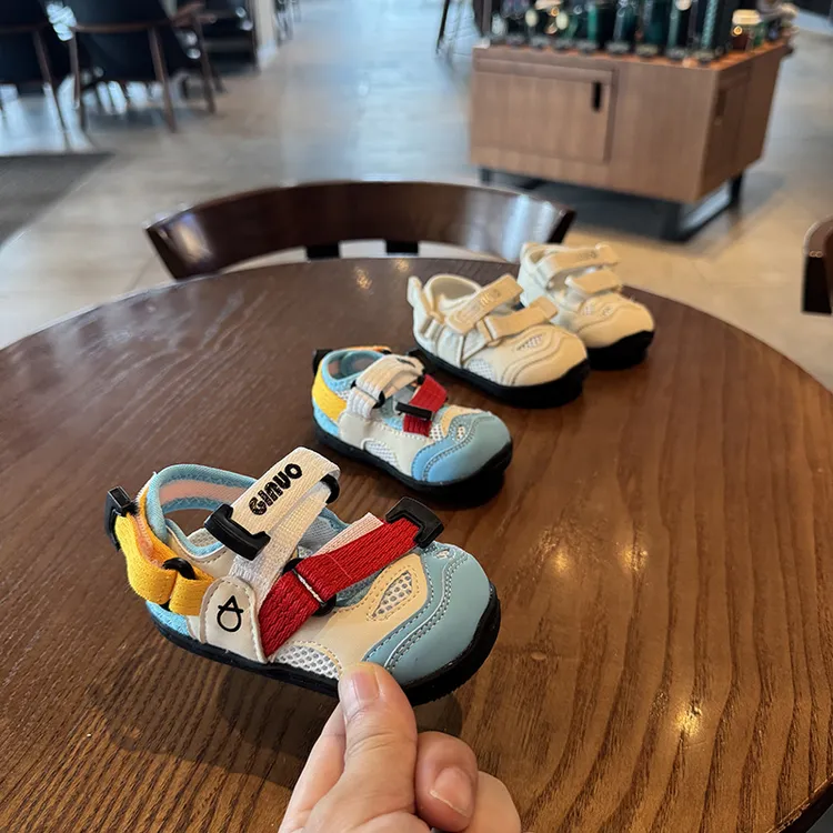 女童镂空透气网鞋男童软底婴儿鞋韩版百搭学步鞋夏季女宝宝凉鞋