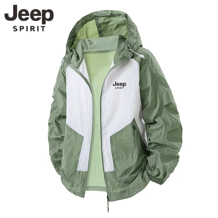 JEEPSPIRIT薄款防晒衣服夏季男女同款情侣宽松轻薄防紫外线防泼水