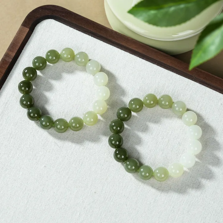 【云上叙】和田玉手串-多样性发其一-11.5mm+-V31158-M（甄选）