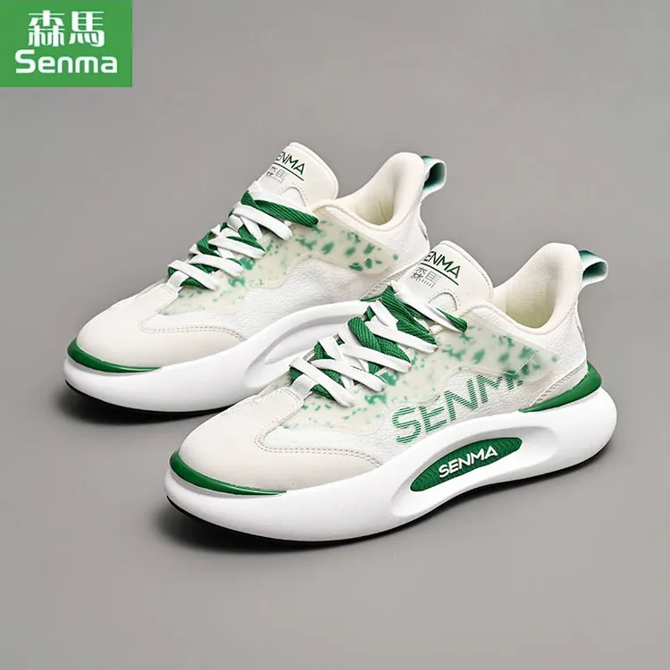 SENMA/森马秋冬季休闲鞋时尚运动缓震百搭潮流低帮透气软底男鞋