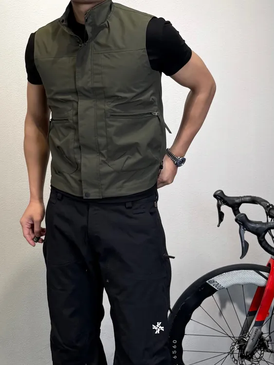 【卡秋山】骇客三防春秋马甲户外机能立领外套无袖多口袋外套夹克