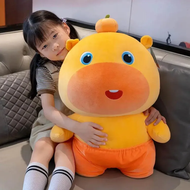 水豚噜噜玩偶生日礼物元旦公仔玩具正版大号毛绒抱枕送女友新Q534