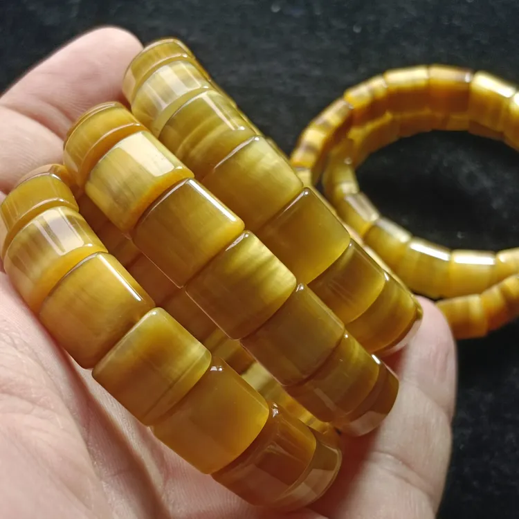 虎眼石手牌，天然原石加工，精品