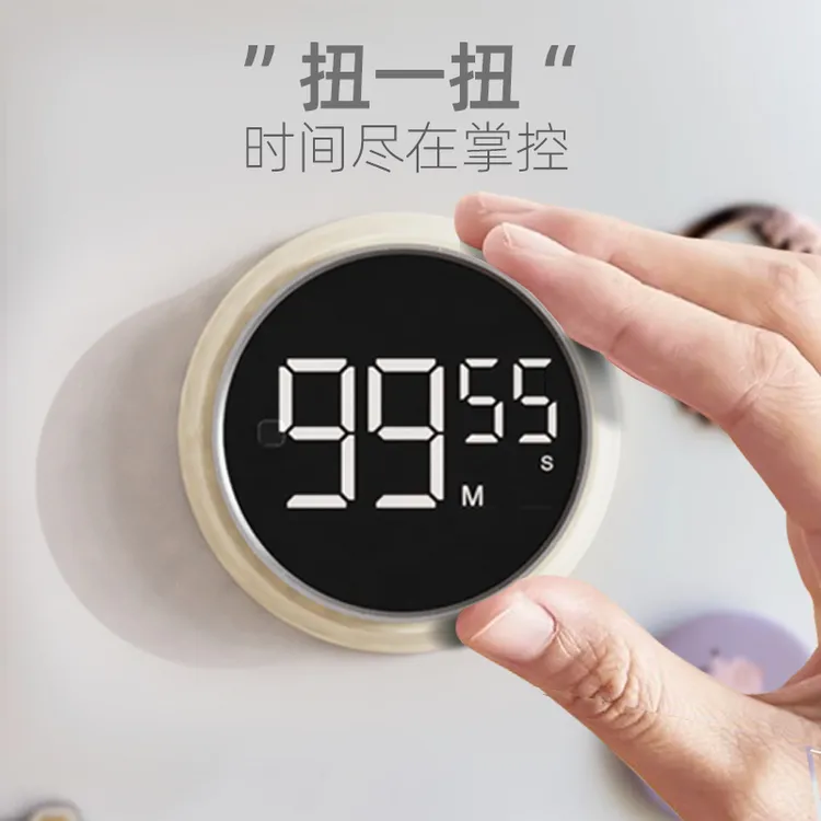 CC计时器厨房定时器做饭烹饪提醒器学生时间管理倒计时磁吸闹钟商品图