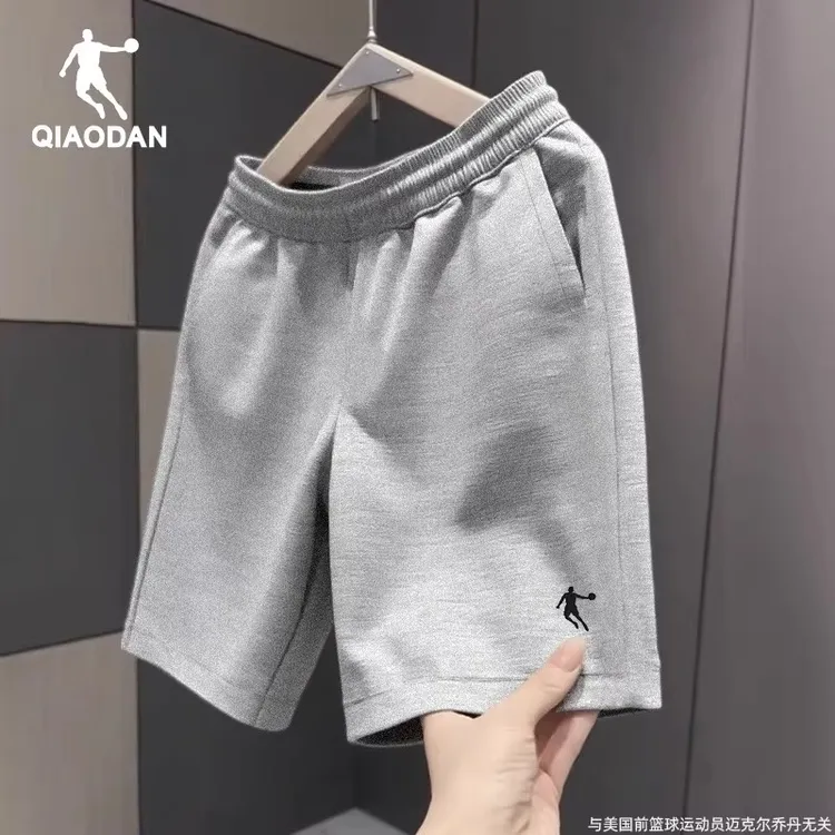 乔丹短裤男士2025夏季新款宽松休闲运动中裤透气五分裤针织卫裤男