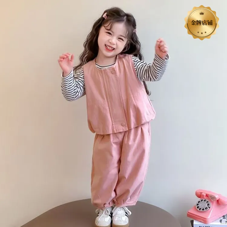 巴拉巴拉云朵【断码】女童春秋装套装春秋2025新款韩系洋气秋季时髦