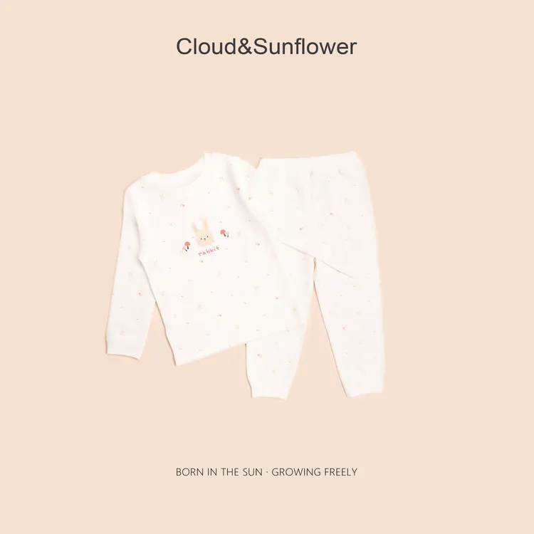 【云朵小葵】女童秋季新款小兔故事家居服时尚洋气舒适套装250911