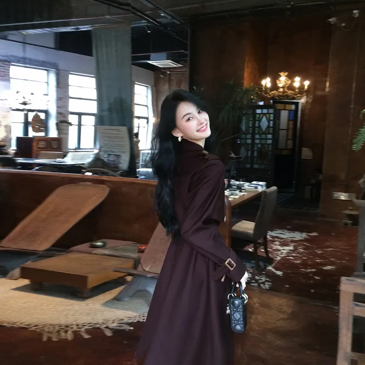 巨好看休闲风衣外套女2025春秋季新款韩版高级感宽松气质流行大衣